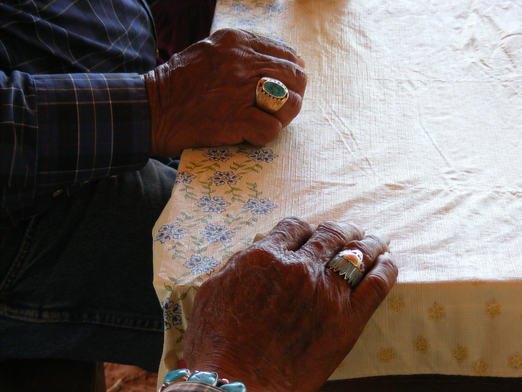 An older man's hands at rest