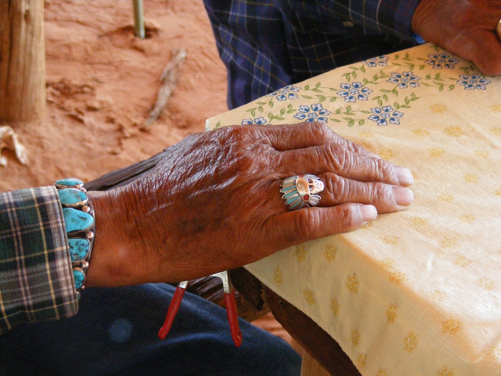 A grandfather’s hands